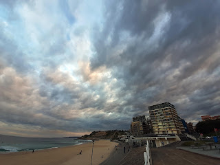 The Art in the Sky: Clouds Over Newcastle Beach