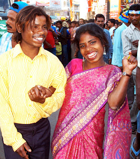 Happy Couple – A Moment of Pure Joy Amid Culture and Celebration