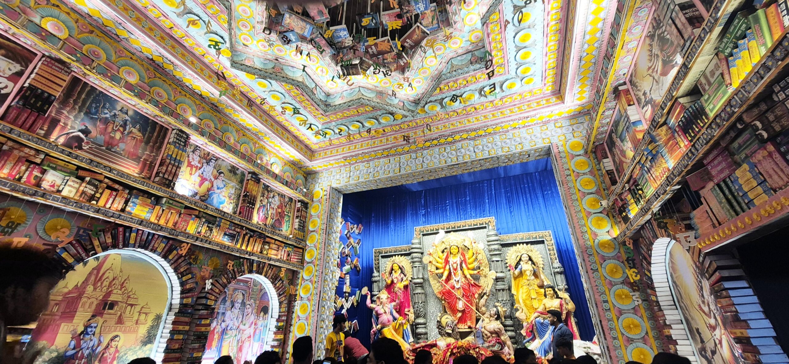 Maa Durga idol at Argora in Ranchi.